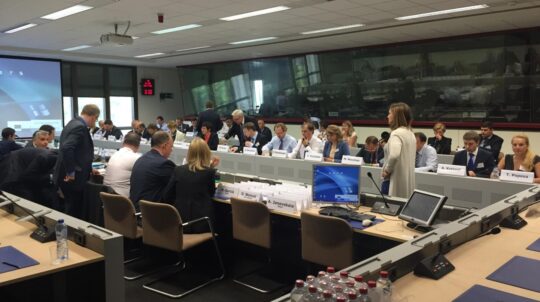Deputy Minister Tetiana Popova at the first meeting of EU-Ukraine Association Committee in Brussels