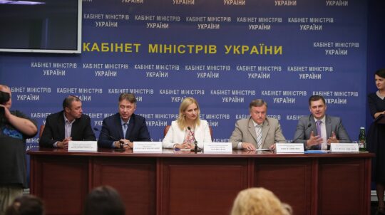 Reporting press conference of MIP on "The second phase of the restoration of the Crimean radio broadcasting …