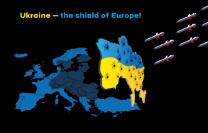 14 жовтня Музей війни презентує новий артпроєкт  «Україна – щит Європи!» – мурал на стіні Виставкового центру