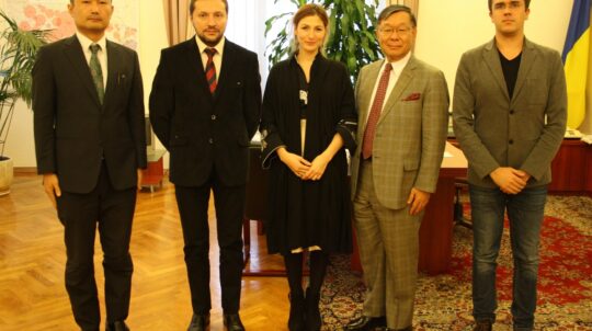 The meeting with the Ambassador Extraordinary and Plenipotentiary of Japan in Ukraine Shigeki Sumi