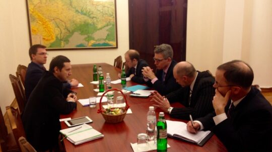Meeting of the Minister Yurii Stets with US Ambassador to Ukraine Geoffrey Pyatt