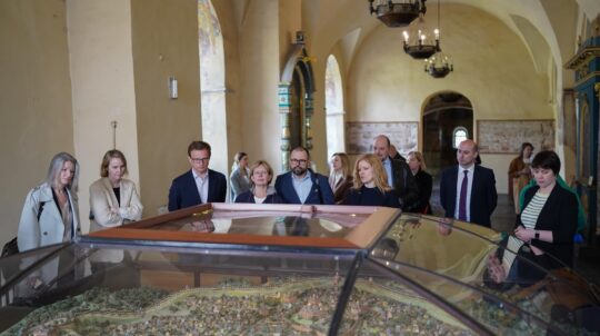 The representatives of the Group of Friends of Ukraine at UNESCO visited Sofia of Kyiv and met with Oleksandr Tkachenko