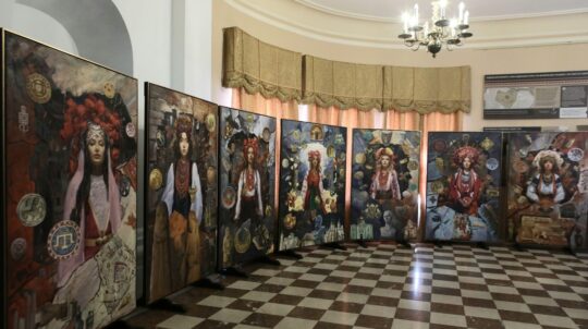 У «Софії Київській» відбулася презентація мистецького проєкту художника Володимира Козюка «Україна крізь віки»