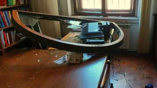 As a result of the morning shelling, russians destroyed a children’s library in Kherson