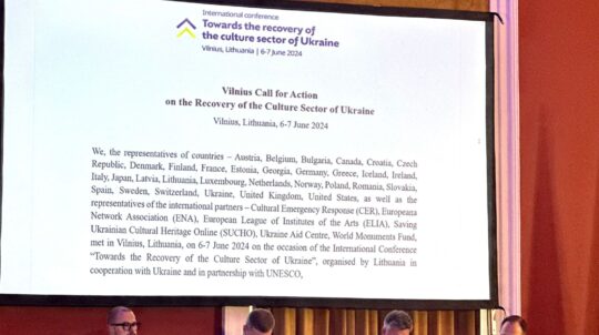 Вільнюський заклик до дій: 30 країн приєднались до плану відновлення культурного сектору України