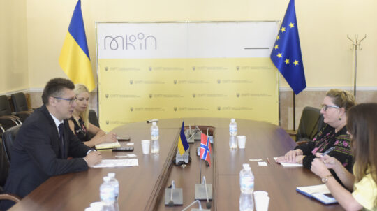 Україна та Норвегія посилюватимуть співпрацю у сфері культури та медіа